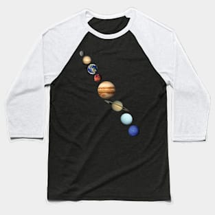 Solar System Planets Baseball T-Shirt